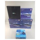 Collection of combat aircraft models