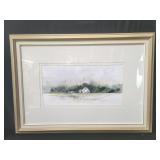 Vintage signed watercolor