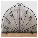 Vintage Spanish-style wrought iron fireplace