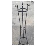 Vintage 3-tier wrought iron plant stand