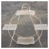 Mid-century Modern metal wire plant stand