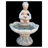 Large concrete garden fountain