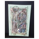 Len Aaron abstract oil painting