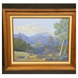 Framed, signed oil on canvas painting