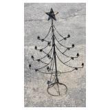 Vintage wrought iron Christmas tree candelabra