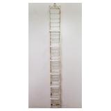 Vintage wrought iron 6-tier wall plant rack