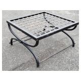 Vintage iron ottoman