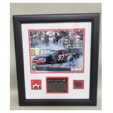 Autographed Kurt Busch print #37/97 with race