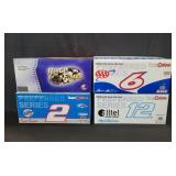 Four signed NASCAR diecast mode cars scale 1:24.