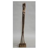 Vintage brass African tribal sculpture