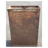 Mid-century metal planter pot