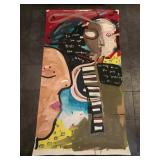 Oil painting on paper