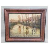 Framed Frits Thaulow print