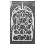 Mid-century wrought iron wine rack