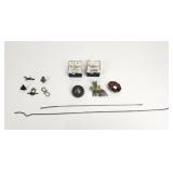 Sterling silver brooches, pendant, aviation pins