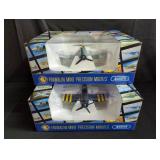 Pair of Franklin Mint die-cast model planes