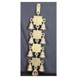 Vintage Ganesh brass bells wall decoration