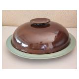 Redwing USA pottery large lidded platter