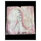 Beatrice Wood signed tile painting