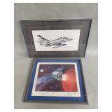 One Signed print and lithograph