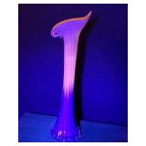 UV reactive Murano style Jack in the pulpit vase