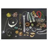 Group of costume jewelry