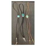 Group of bolo ties