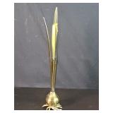 Brass onion bulb bud vase