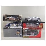 Group of die-cast NASCAR model cars