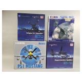 Collection of die-cast model airplanes
