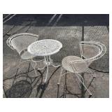 Russel Woodard style wrought iron patio chairs