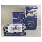 Collection of die-cast model airplanes