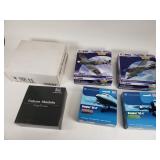 Group of die cast model airplanes