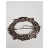 Victorian style sterling silver front sash