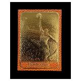 Michael Jordan 23 karat gold basketball card
