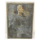 Vintage Abraham Lincolnï¿½s Gettysburg address