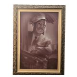 Framed signed Noah "Walt In Train" giclï¿½e