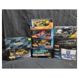 Group of Hot Wheels die-cast model cars