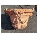 Terracotta and cement Italian pillar planter