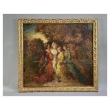 Adolphe Monticelli oil painting on panel