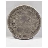 1893 Columbian Exposition Silver Half Dollar