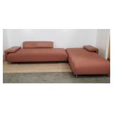 5-piece Mid-century upholstered and faux