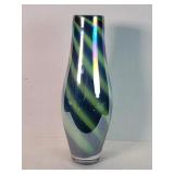 Palmero style hand blown studio art glass vase