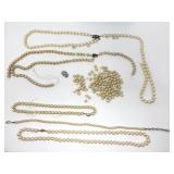 Faux pearl jewelry parts