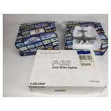 Group of die cast model airplanes