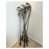 Group of golf clubs