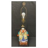Vintage Asian porcelain lamp