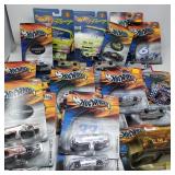 Group of Hot Wheels NASCAR toys