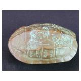 Vintage Chinese Feng shui brass turtle shell