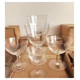 34 West German Gralglas crystal cups